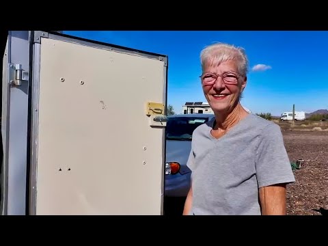 Tour of Dee Living in a Cargo Trailer on $800 a Month