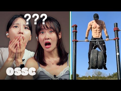 Korean Girls React To U.S. Military Workout | 𝙊𝙎𝙎𝘾
