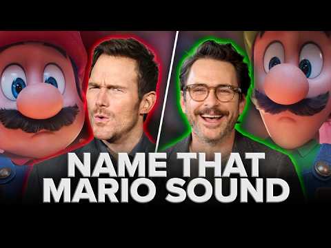 Chris Pratt and Charlie Day battle it out in Name That Mario Sound | Super Mario Galaxy Movie