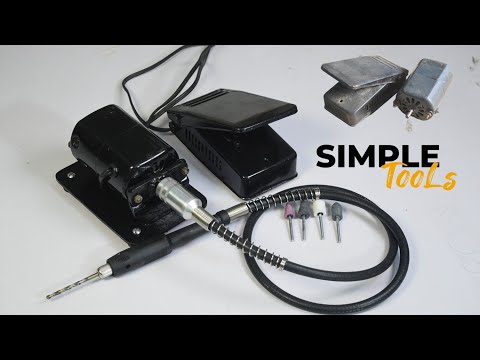 How to convert an old sewing motor into a small drilling device