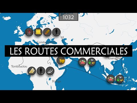 L'histoire des routes commerciales - Résumé sur cartes