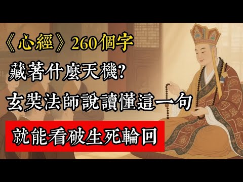 《心經》260個字藏著什麼天機？玄奘法師說讀懂這一句，就能看破生死輪迴。#佛教 #佛家 #佛法 #佛學知識 #佛學智慧 #修心修行 #佛教文化 #禪悟人生