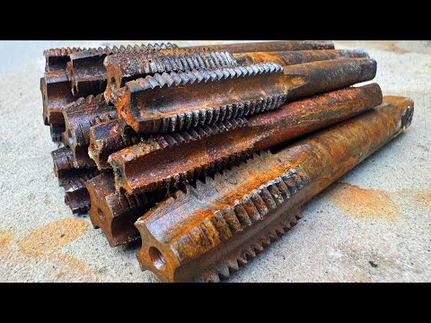 I Turned Junk Thread Dies into a RAZOR-SHARP Damascus Knife