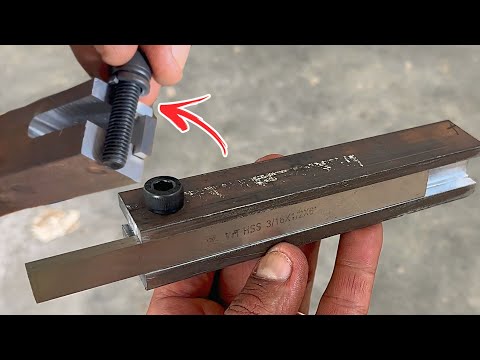 A tool holder making amazing idea on lathe | Lathe working ideas and all manual tools tips