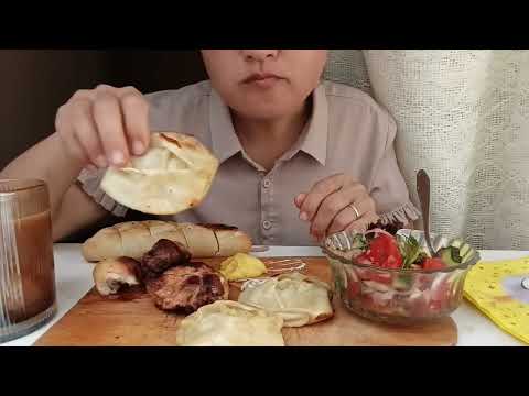 Мукбанг шашлык и манты