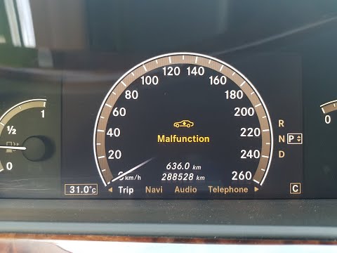 W221 AIRMATIC suspension acceleration sensor repair