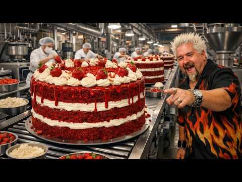 Inside the Red Velvet Factory: The Science Behind Guy Fieri’s Go-To (Full Process)