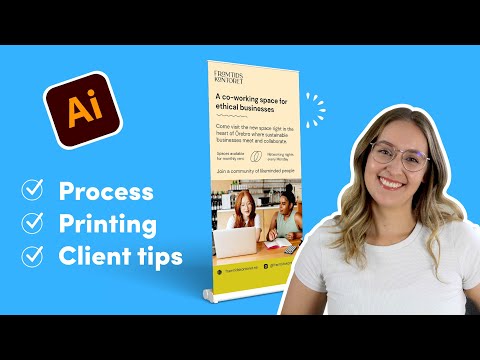Design a Roll-up Banner - Adobe Illustrator Tutorial
