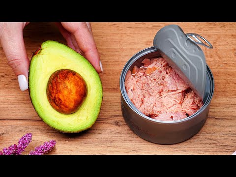 Nur 1 Avocado und Thunfisch! Dieses Rezept kennen nur wenige! Leckeren Avocadosalat