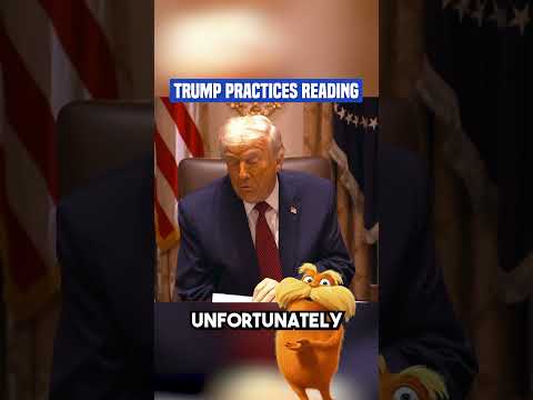 A very orange Trump stumbles over his words and makes up stats about Biden #shorts