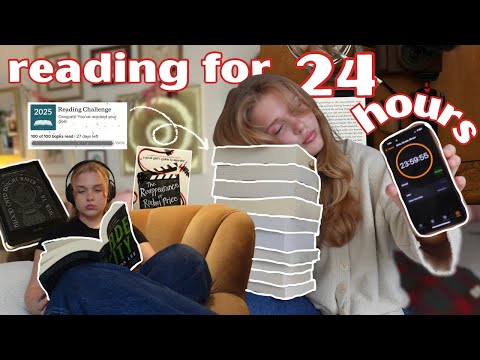 can I finish my reading goal in 24 hours ?? ⏰🎧🧸 *24 hour readathon* | bookmas day 9
