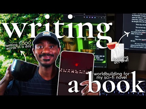 write a sci-fi book with me! ✍🏾🚀 cozy *first draft* writing vlog