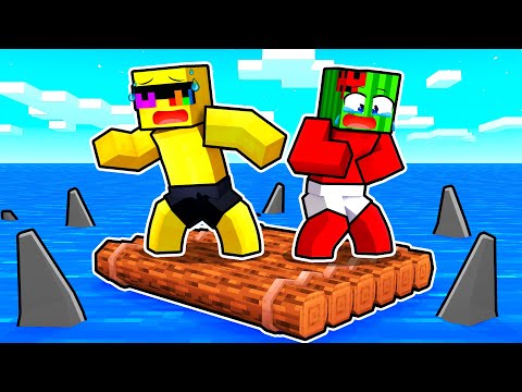 Trapped on a RAFT In Minecraft!