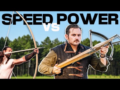 600lb Medieval Crossbow VS 165lb English Warbow