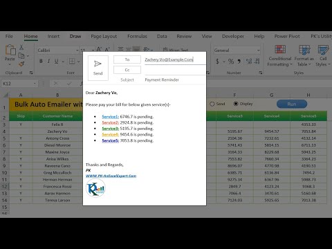 Bulk Auto Emailer with Picture Signature and HTML body