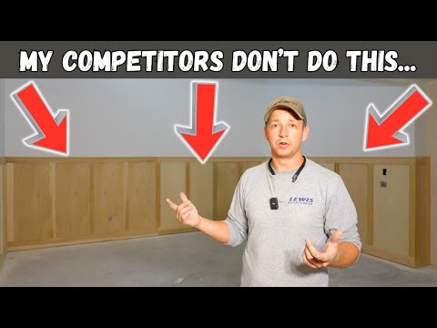 I'M DONE BUILDING WAINSCOTING ON-SITE... Never going back...