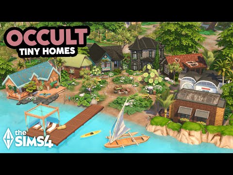 Occult Tiny Homes // The Sims 4 Speed Build