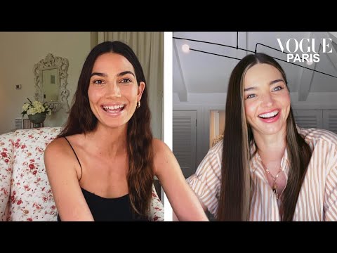 Miranda Kerr and Lily Aldridge talk yoga, first dates and lockdown haircuts | Vogue Paris