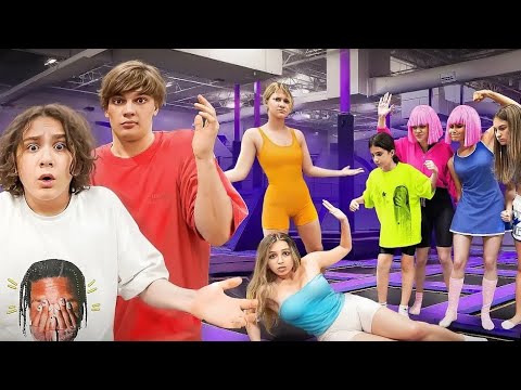 Плохие девчонки устроили разборки🤯 24 часа на батуте🤩 #vkvideo