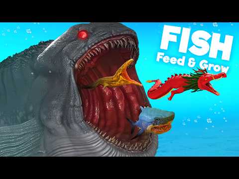 100 Dangerous Sea Creatures in Feed & Grow Fish!