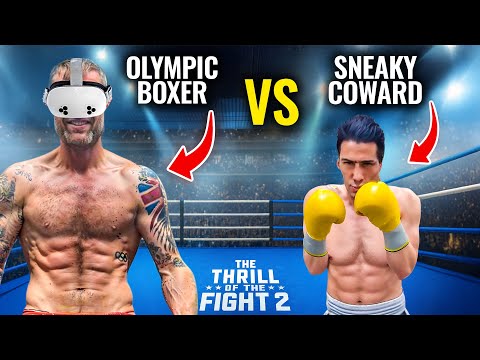 Olympic Boxer Meets VR Opponent Shocking Fight