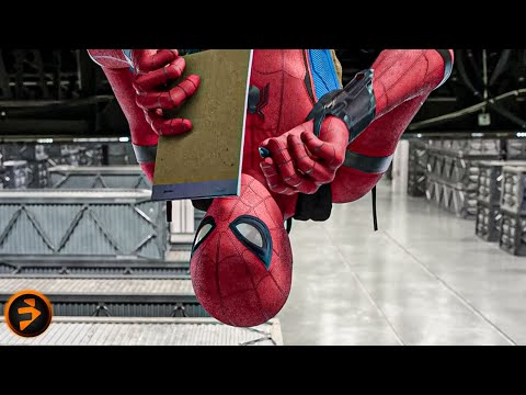 Peter Parker Struggles To Escape The Warehouse | SPIDER-MAN: HOMECOMING