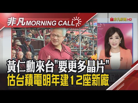 政府關門有解.美期漲 黃仁勳重申AI需求強 台積明年先進製程傳漲8-10% 臉書擴大投資6千億美元 台10月出口單月歷史高｜主播陳韋如｜【非凡Morning Call】20251110｜非凡財經新聞