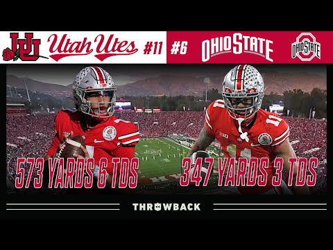 Stroud & Jaxon Smith-Njigba EPIC Rose Bowl Connection! (#11 Utah vs. #6 Ohio State, 2022 Rose Bowl)