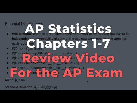 AP Statistics Ch 1-7 (Review for AP Exam)