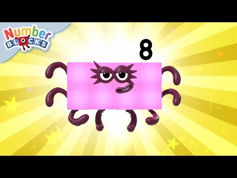 Numberblock 8 the Super Hero Block | Learn to Count - 12345678 | @Numberblocks