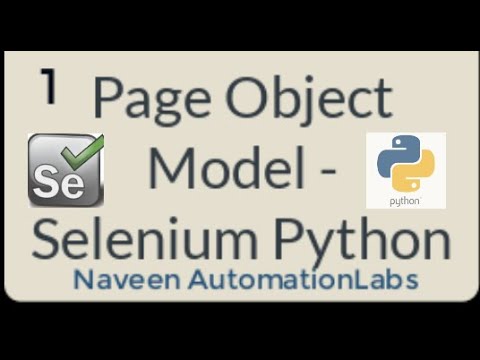 Page Object Model - Python Selenium with PyTest - Part 1