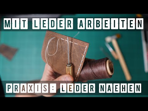 LEDER VON HAND NÄHEN
