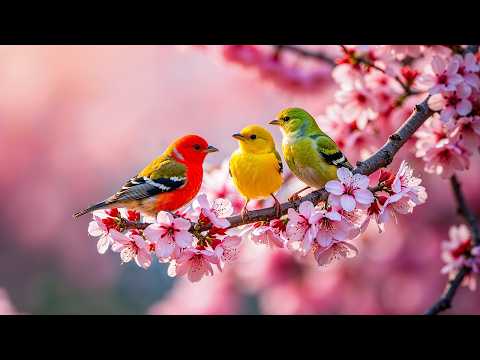 Relaxing Piano Music with Bird Sounds 🌺 Peaceful Background Music for Inner Peace