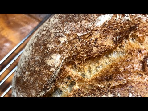 Miche paysanne sur poolish cuite en marmite