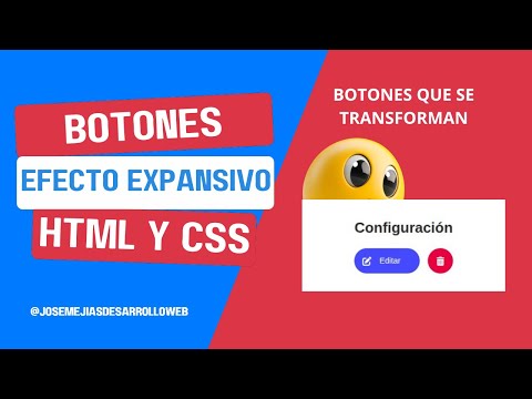 Como crear botones animados con efecto expansivo solo con HTML y CSS