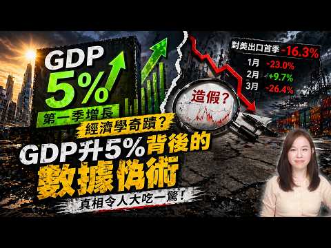 經濟學奇蹟!第一季GDP升5%?GDP升5%背後的數據偽術。#中國經濟 | 【#新聞不過濾】黃瑞秋 4.23