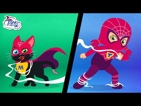 Супер-Кіт Місіфу і Татті у ВІДЕОГРІ🕹 Мультфільм про допомогу українською