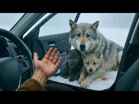 Woman Opens Door for FREEZING Wolf Family - What Happens Next Will AMAZE You