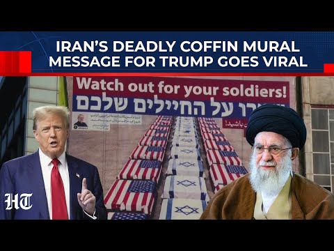 Coffins Draped In US & Israeli Flags? Iran’s Shocking Murals Spark Fear Of Full Conflict In Mid-East