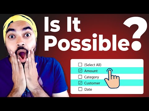 User Controlled Column Selection in Power Query