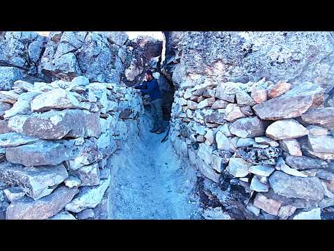 Preparing for the Winter Storm — Primitive Shelter Build | Nature ASMR Camping (No Talking)