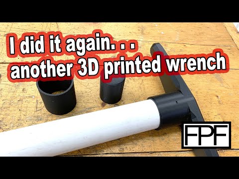3D Printed Pool Skimmer Drain Plug Wrench