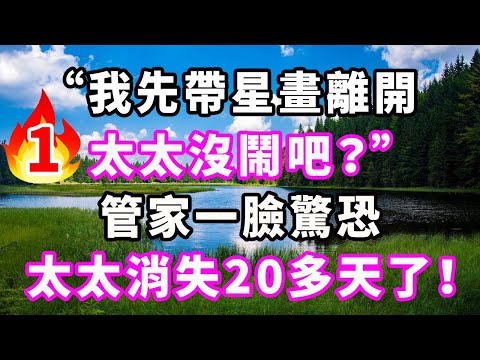 “我先帶星畫離開,太太沒鬧吧?”管家一臉驚恐:太太消失20多天了!#爽文#大女主#現實情感#家庭