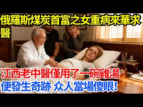 俄羅斯煤炭首富之女重病來華求醫，江西老中醫僅用了一碗雞湯，便發生奇跡，衆人當場傻眼【人生百味錄】#奇聞 #故事 #家庭情感 #家庭矛盾 #社會生活 #跨國情感 #俄羅斯