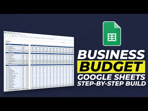 How To Make a Beautiful Business Budget in Google Sheets (Step-by-Step Build)