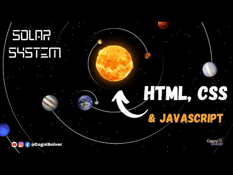 How To Create a Solar System Animation | HTML | CSS | JavaScript | ASMR Coding