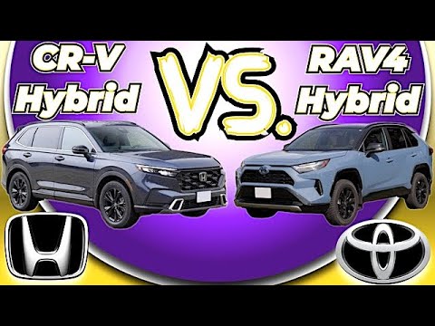 Toyota RAV4 Hybrid VS Honda CR-V Hybrid // Battle of the compact SUVs!
