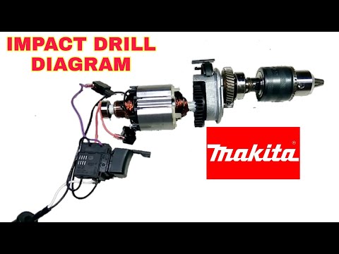 Makita impact drill diagram - How does it work.