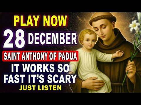 POWERFUL PRAYER TO SAINT ANTHONY TO RECEIVE AN URGENT MIRACLE TODAY 🙏