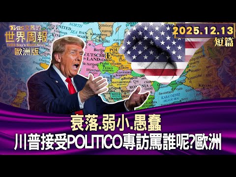 衰落.弱小.愚蠢 川普接受POLITICO專訪罵誰呢？歐洲【短篇】#TVBS文茜的世界周報-歐洲版  20251213